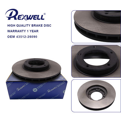 43512-26090 43512-26070 43512-20090 Auto Brake Systems Front Disc Rotor for Toyota Hiace Commuter Van Regius Hilux 